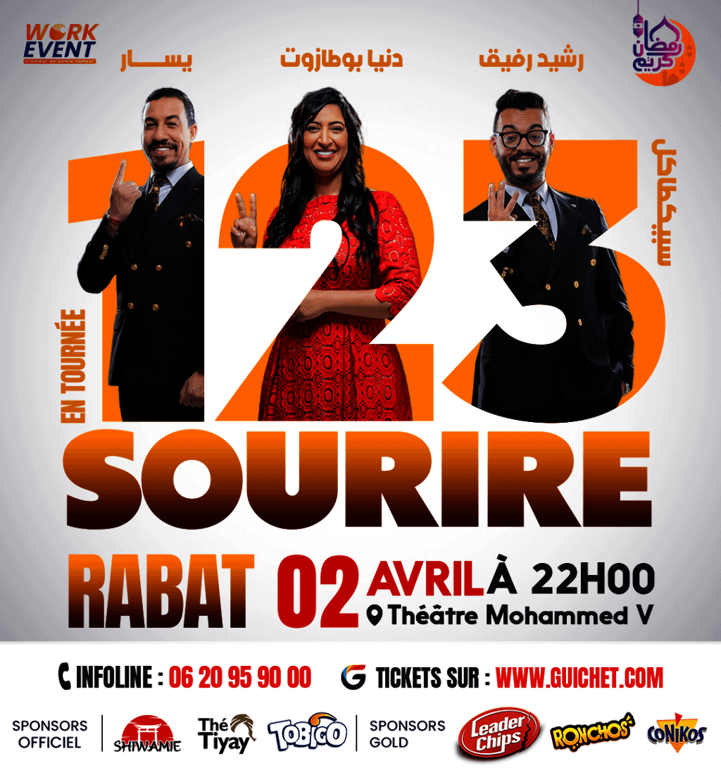 Affiche de 1.2.3 Sourire à Rabat