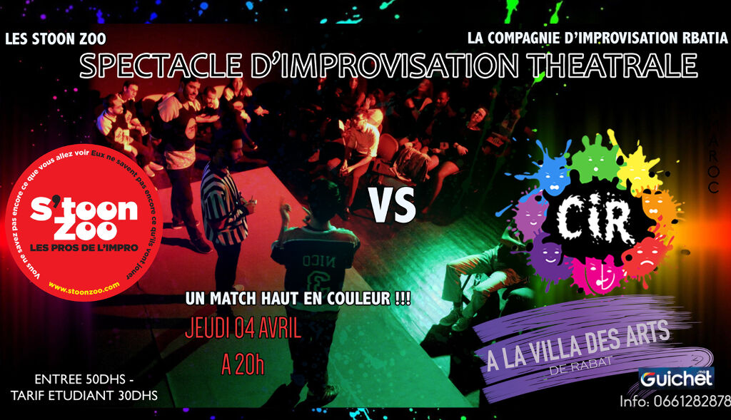 Match d'Improvisation Théâtrale : La CIR vs S'toon Zoo