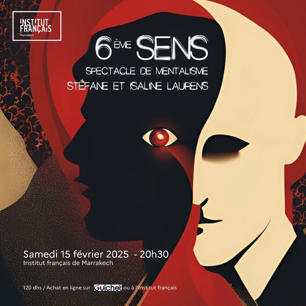 Affiche de 6ème sens, spectacle de mentalisme