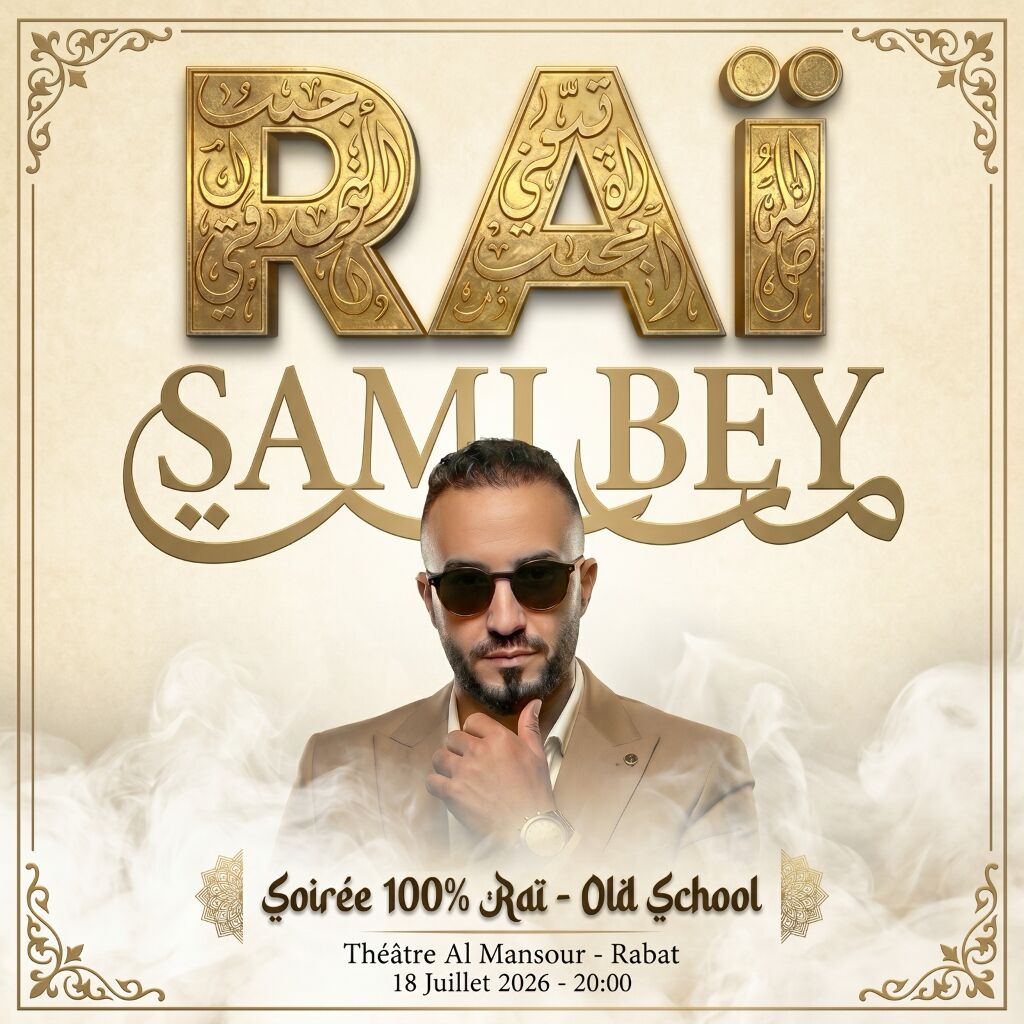 Sami Bey en concert : Une soirée 100% Raï Old School au Théâtre Al Mansour