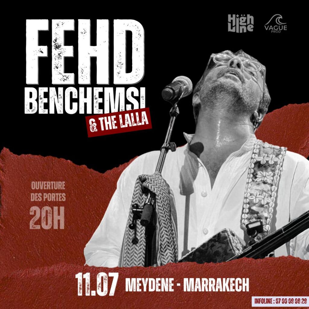 Fehd Benchemsi & The Lalla – Une transe Gnawa envoûtante au Meydene Marrakech !