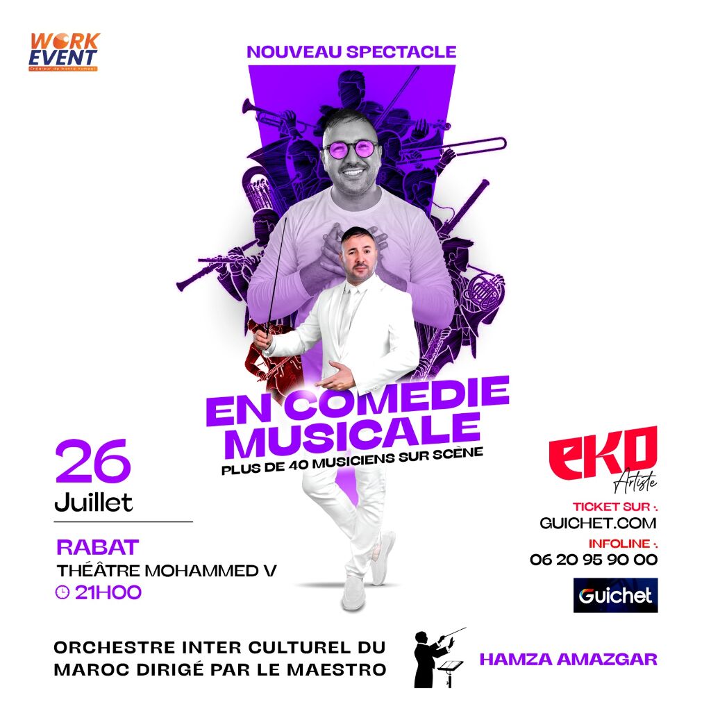 EKO – "En Comédie Musicale" : Un spectacle grandiose et inédit à Rabat !