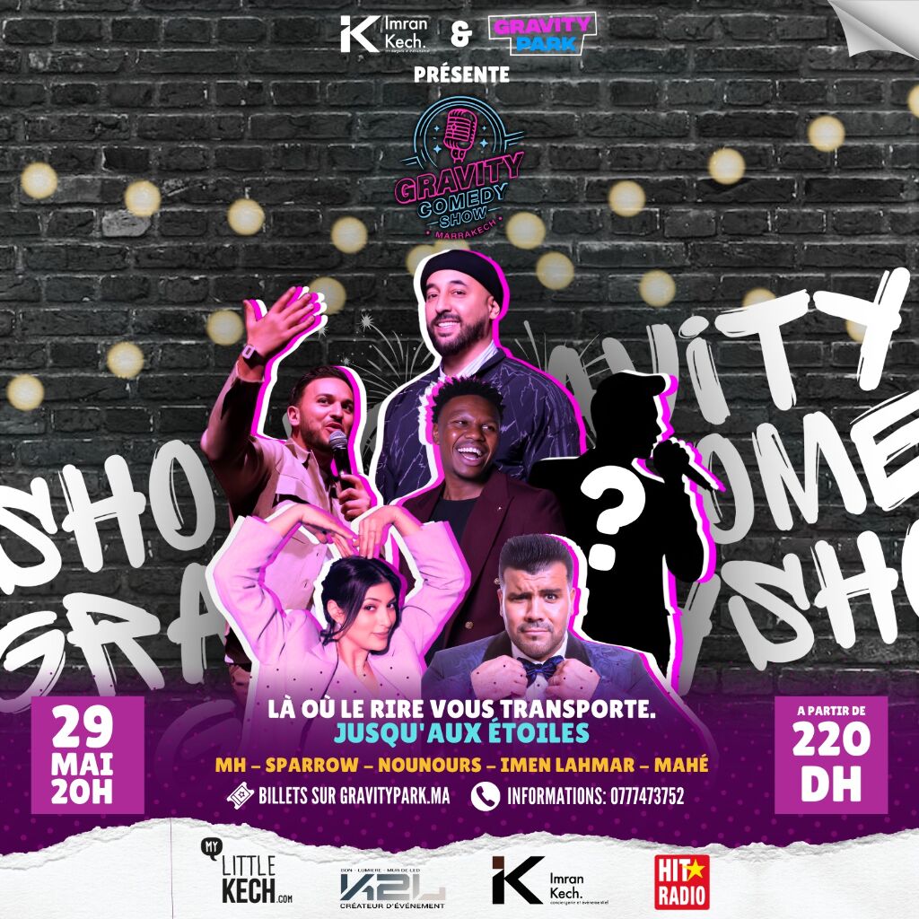 Affiche de Gravity Comedy Club – Edition 29 Mai