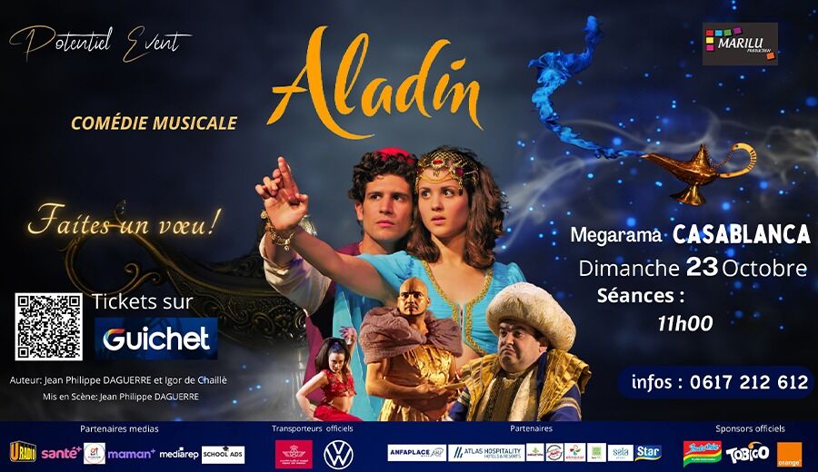 Affiche de Aladin  - Le Spectacle à Casablanca (11H)