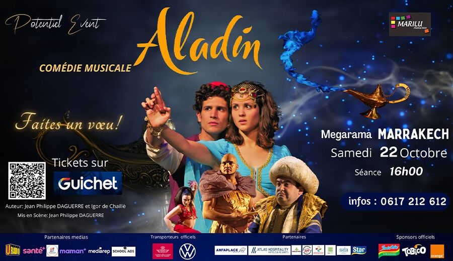 Affiche de Aladin - Le Spectacle à Marrakech (16h)