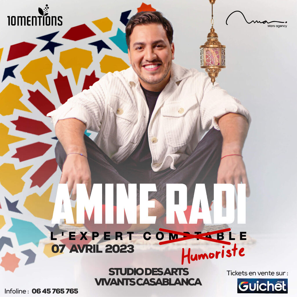 Affiche de Amine Radi - L'expert humoriste à Casablanca