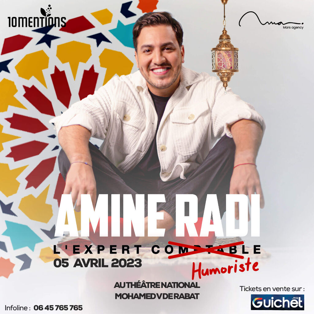 Affiche de Amine Radi - L'expert humoriste à Rabat