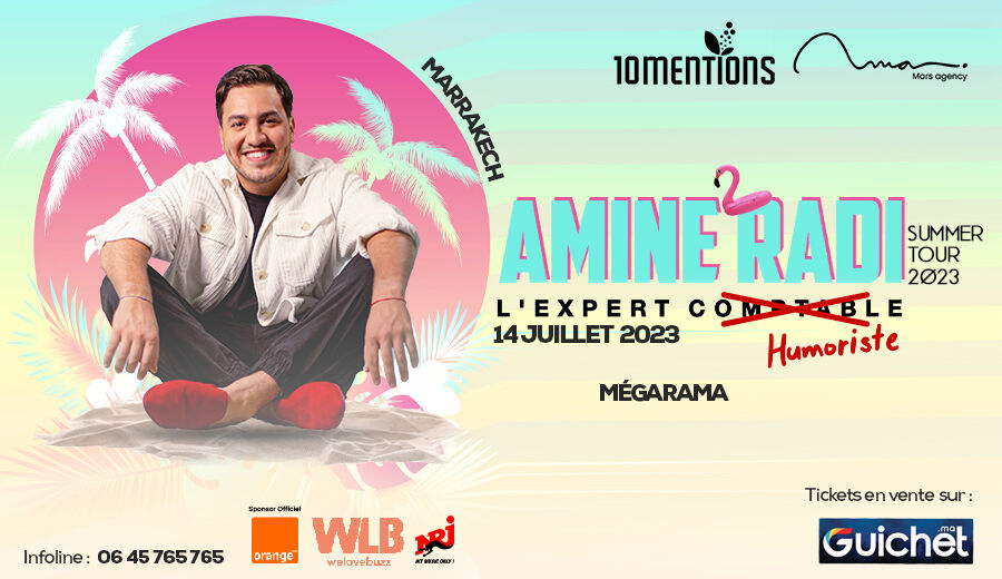Affiche de Amine Radi "Summer Tour"  à Marrakech
