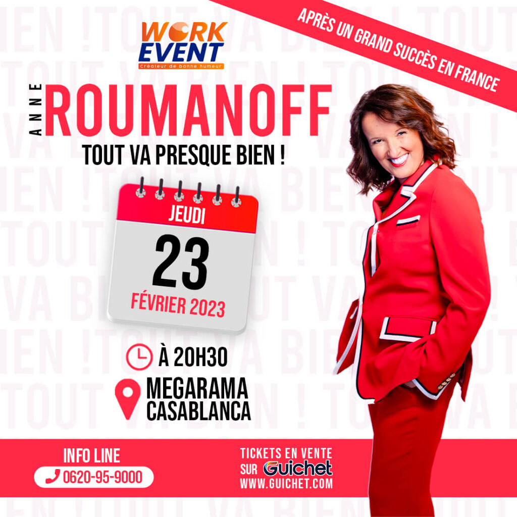 Affiche de Anne Roumanoff à Casablanca