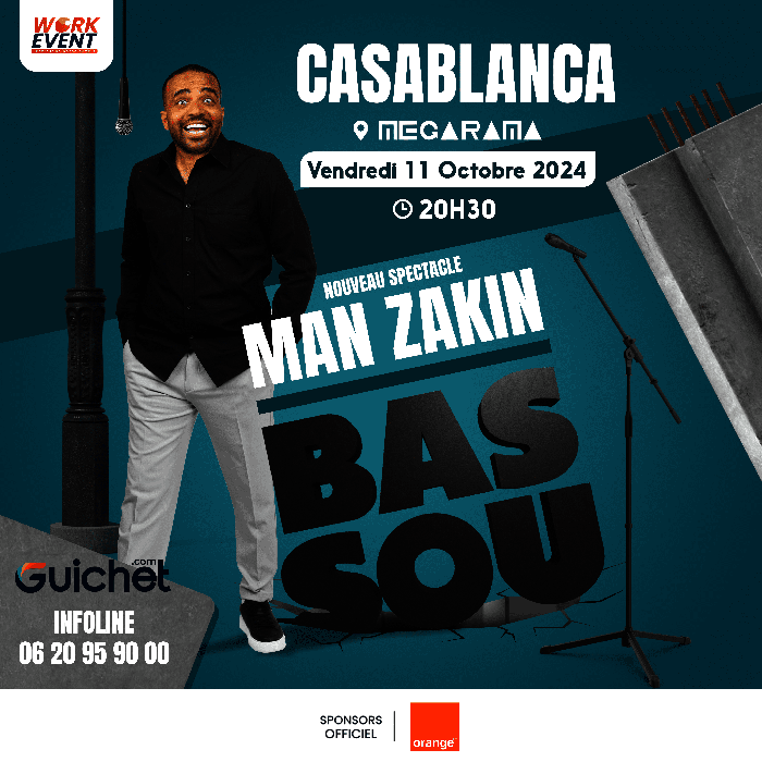 Affiche de Bassou - Man Zakin à Casablanca