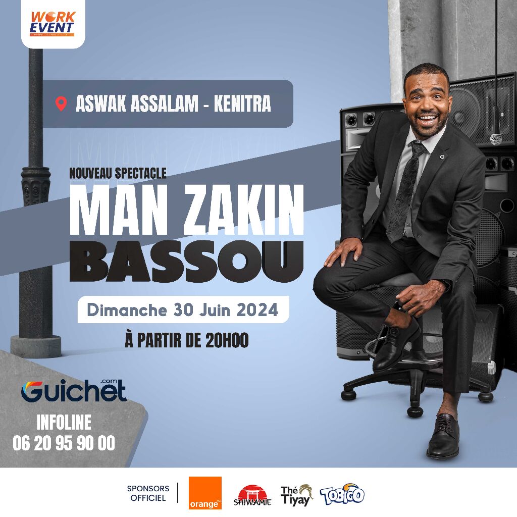 Affiche de Bassou "Man-Zakin" à Kénitra (Reporté)
