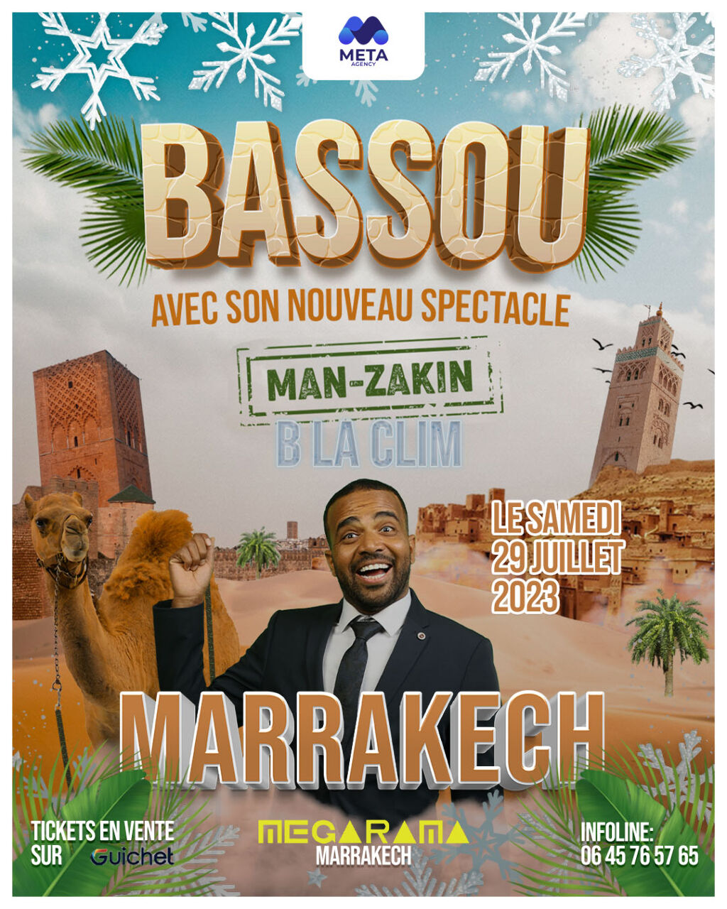 Affiche de Bassou - Man Zakin à Marrakech
