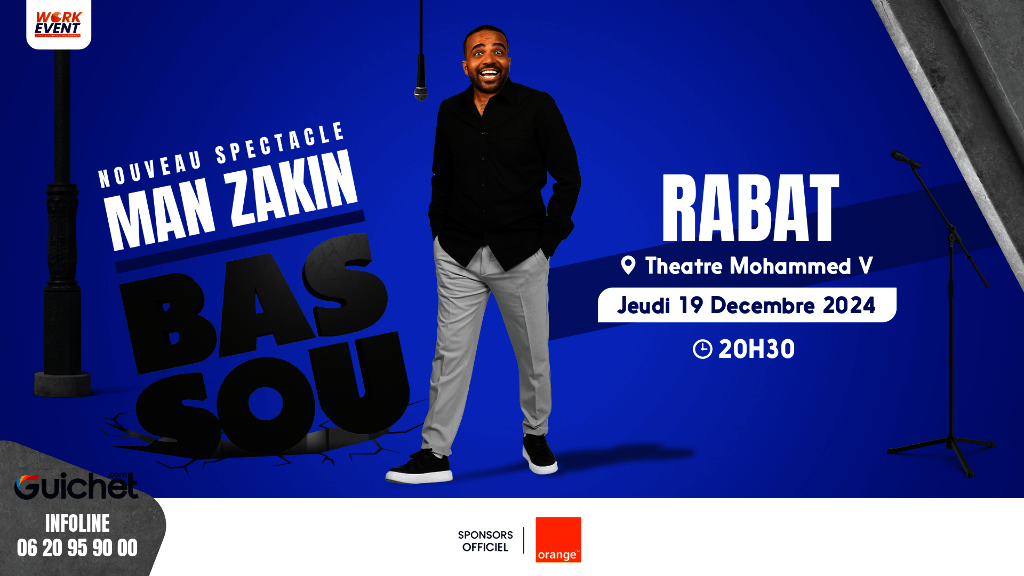 Affiche de Bassou - Man Zakin à Rabat
