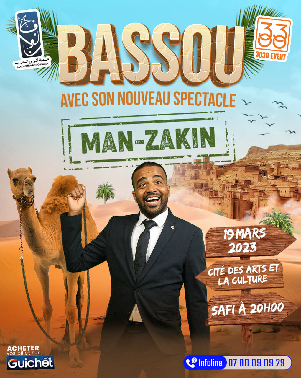 Affiche de Bassou - Man Zakin à Safi (19mars)