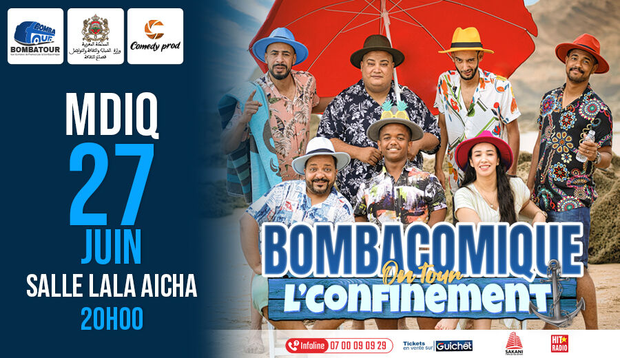 Affiche de Bombacomique '' L'confinement '' à M'diq