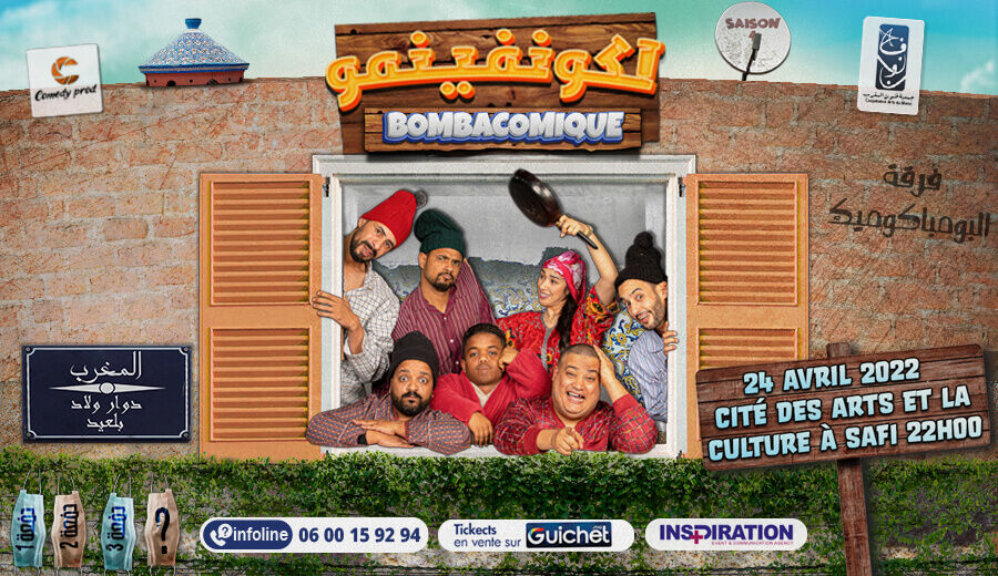 Affiche de Bombacomique '' L'confinement '' à SAFI