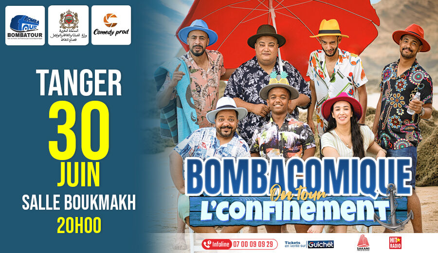 Affiche de Bombacomique '' L'confinement '' à  Tanger