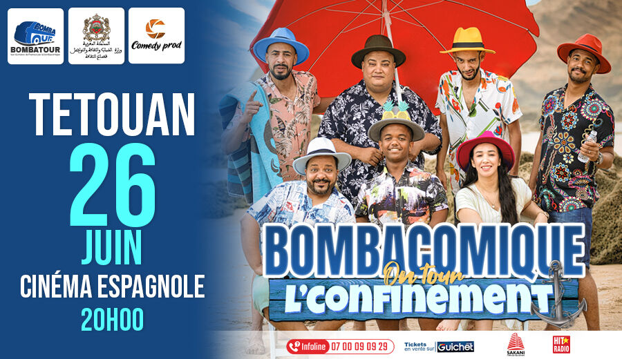 Affiche de Bombacomique '' L'confinement '' à Tétouan