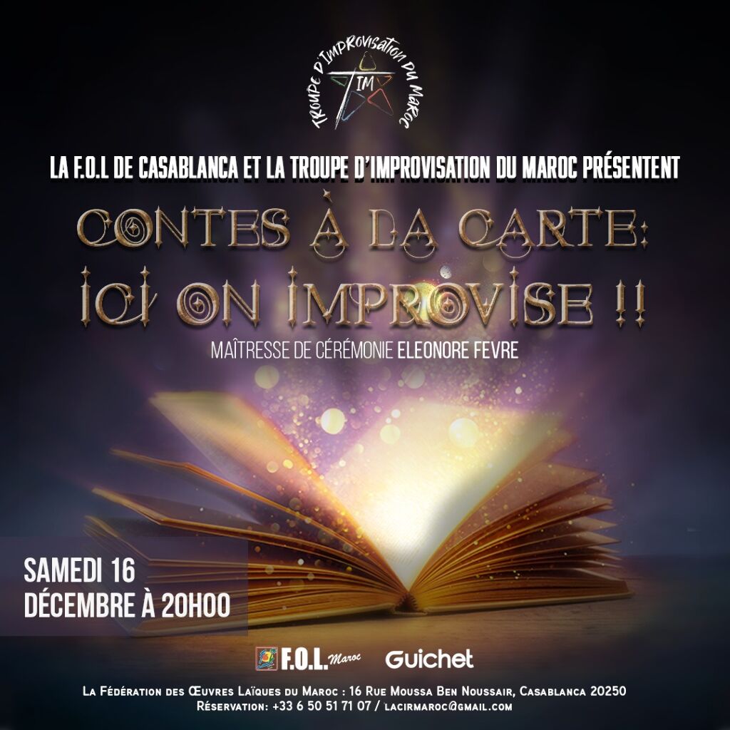 Affiche de Contes à la Carte : Ici, on improvise !