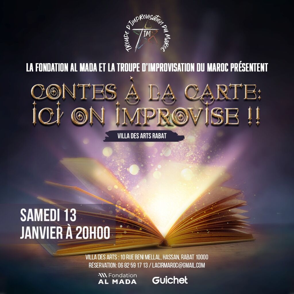 Affiche de Contes à la Carte : Ici, on improvise !