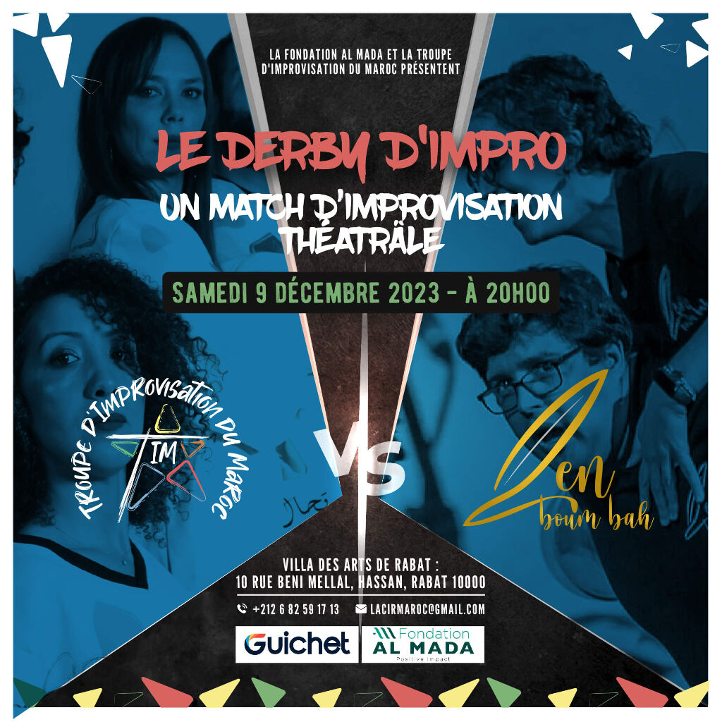 Affiche de Derby d'Improvisation :  T.I.M VS Zen Boum Bah