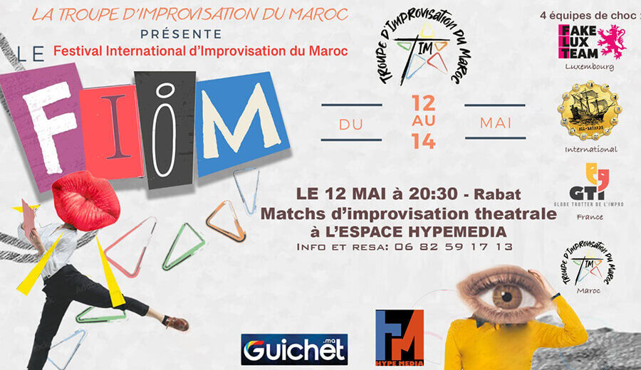 Affiche de DEUX MATCHS d'Improvisation théâtrale à Rabat