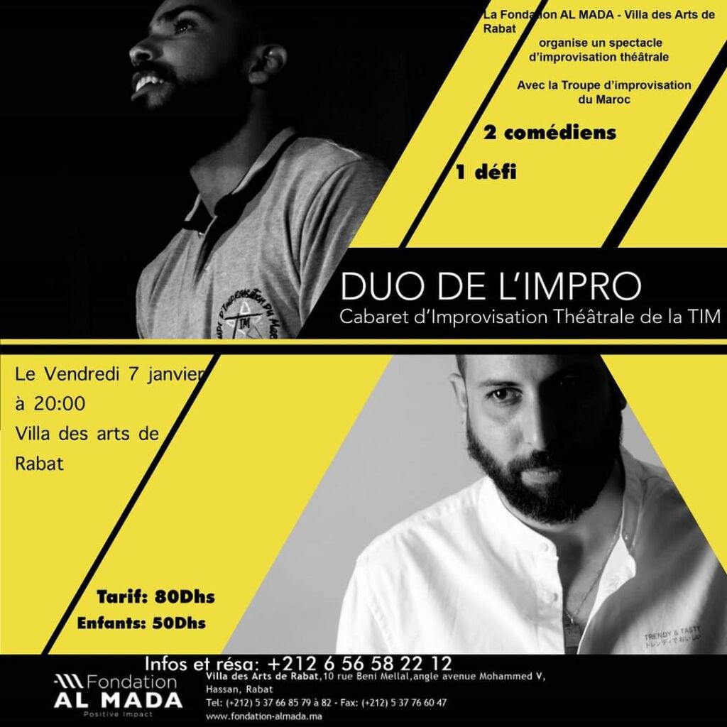 Affiche de Duo de l'impro - un face à face de géants