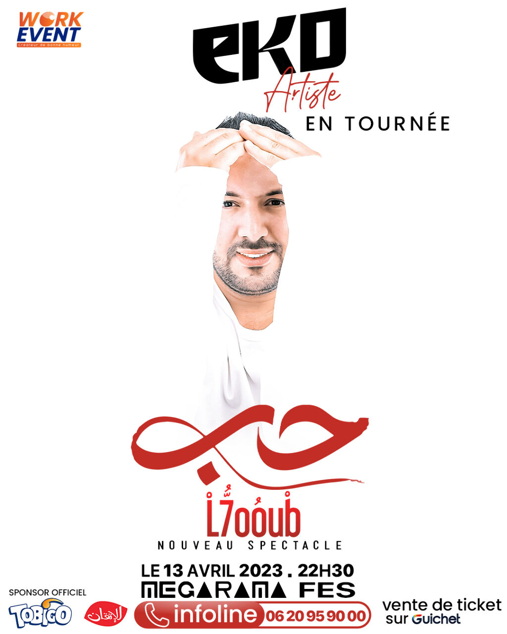 Affiche de Spectacle EKO «L7oub » à Marrakech