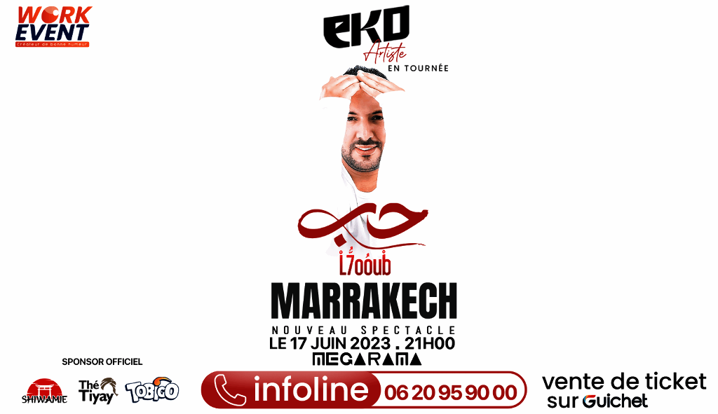 Affiche de EKO « L7oub » à Marrakech