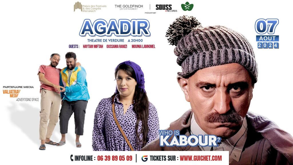 Affiche de Hassan El Fad "Who Is Kabour" à Agadir