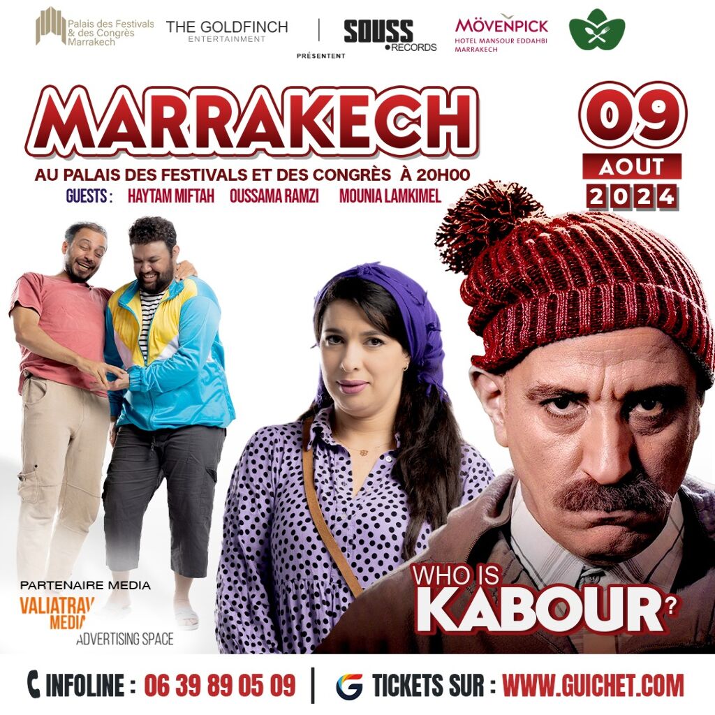 Affiche de Hassan El Fad "Who Is Kabour" à Marrakech