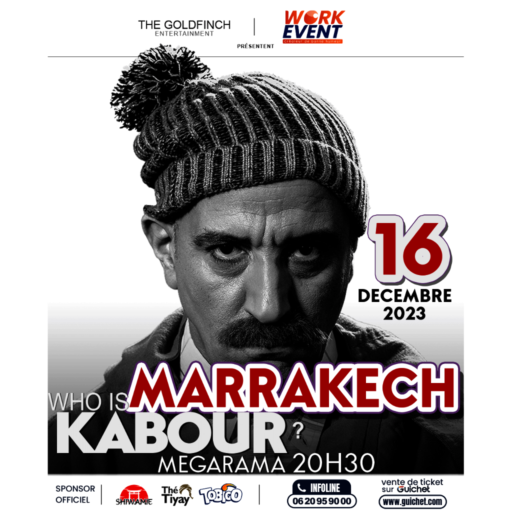 Affiche de Hassan El Fad "Who Is Kabour" à Marrakech
