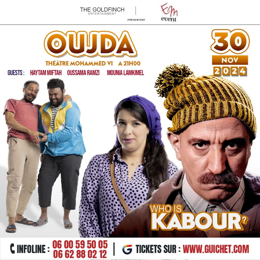 Affiche de Hassan El Fad "Who Is Kabour" à Oujda
