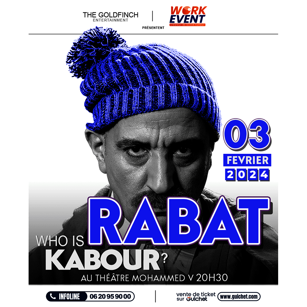 Affiche de Hassan El Fad "Who Is Kabour" à Rabat