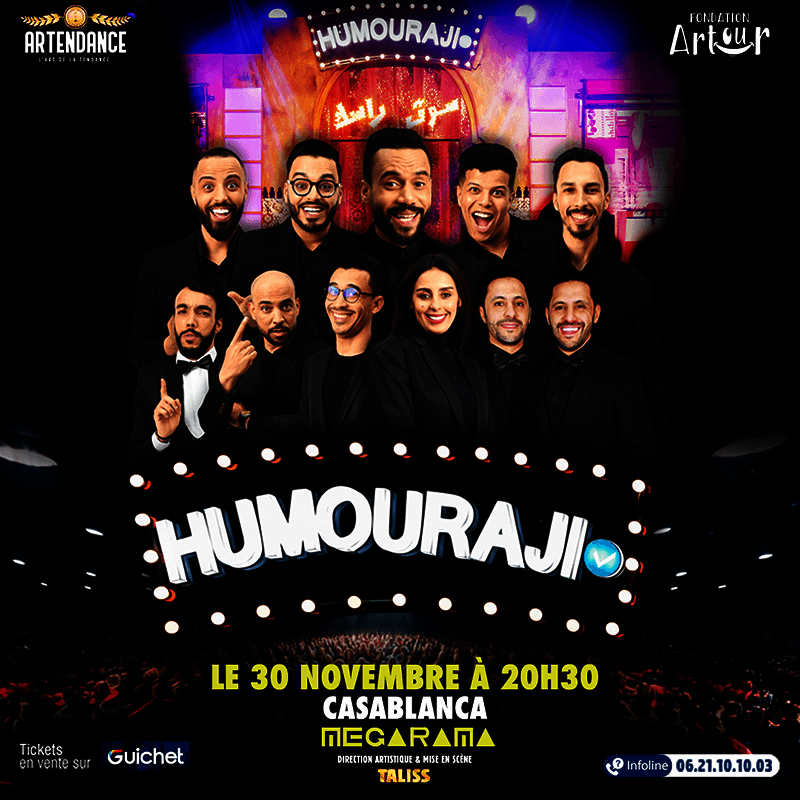 Affiche de Humouraji à Casablanca (30Nov)