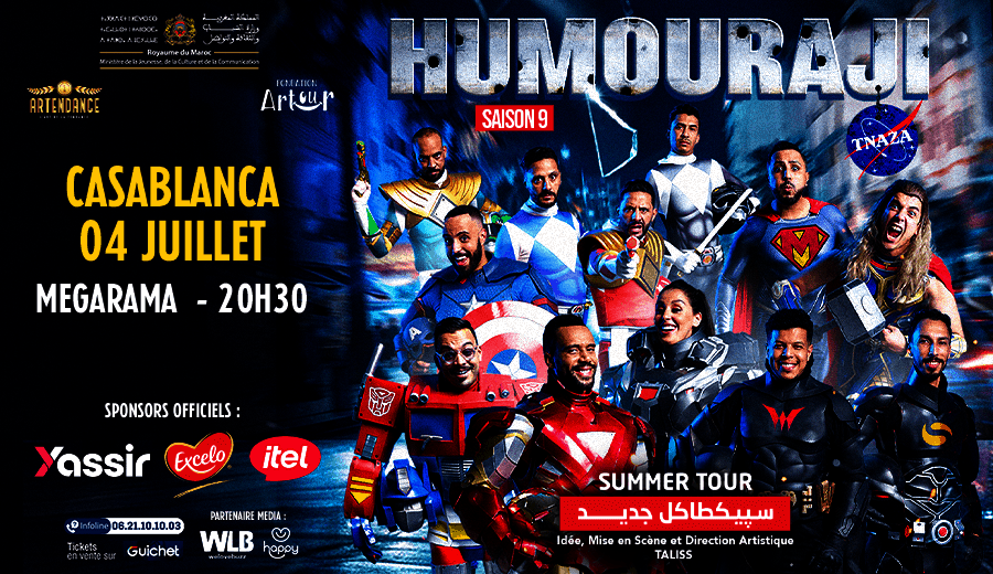 Affiche de Humouraji "Summer Tour" à Casablanca (Date 2)