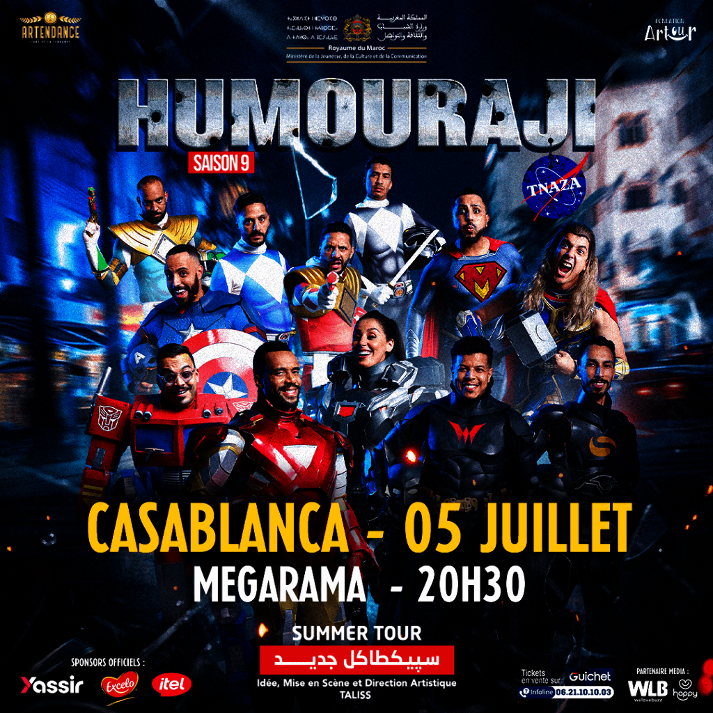 Affiche de Humouraji "Summer Tour" à Casablanca (Date 3)