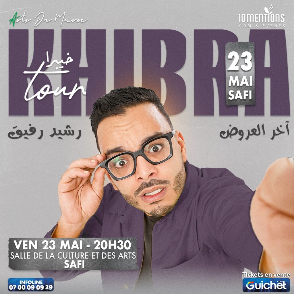 Affiche de Rachid Rafik de Retour " KHIBRATOUR" à Safi