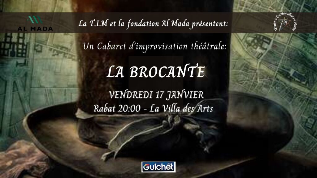 Affiche de La Brocante : Cabaret d'Improvisation Théâtrale à Rabat