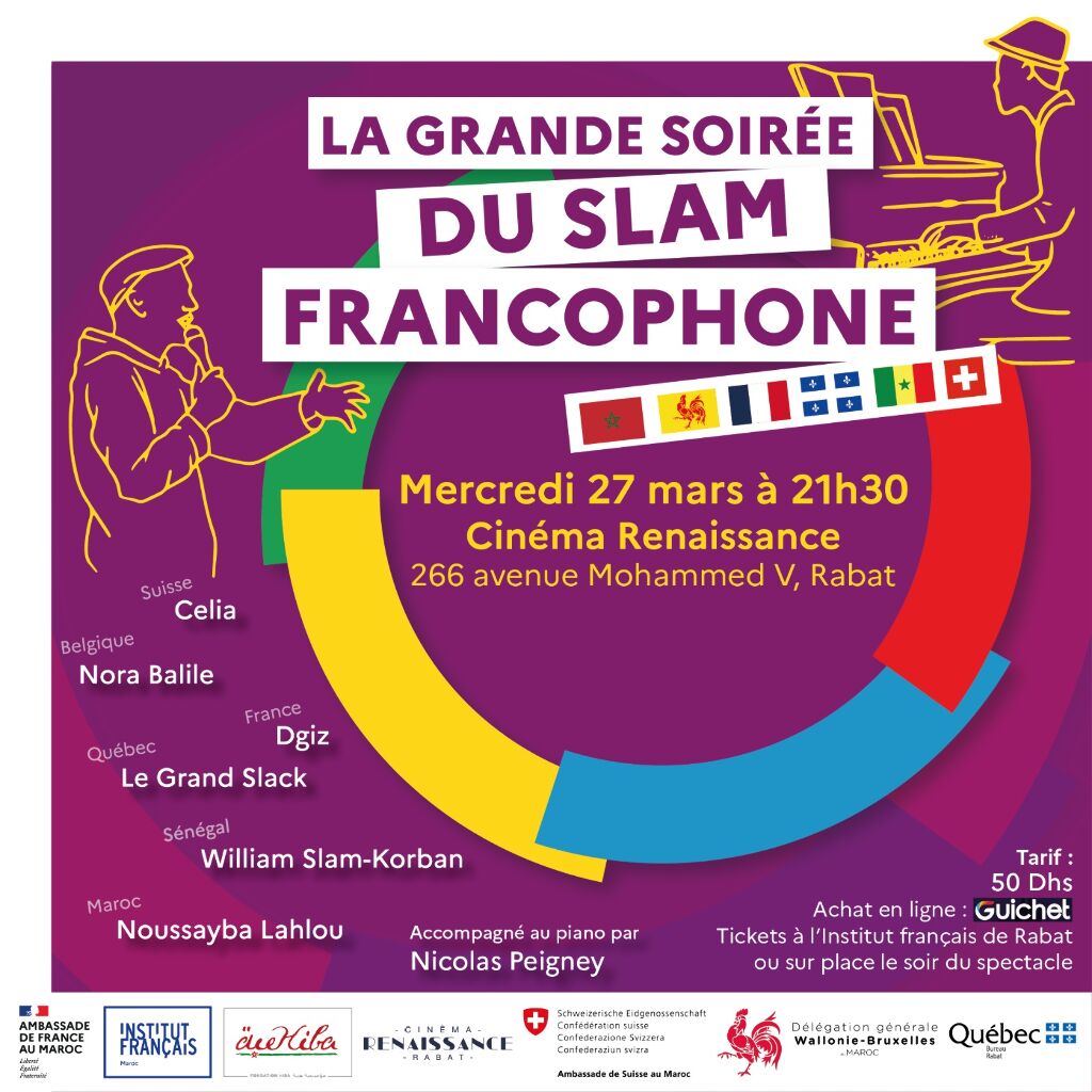 Affiche de La grande soirée du Slam francophone