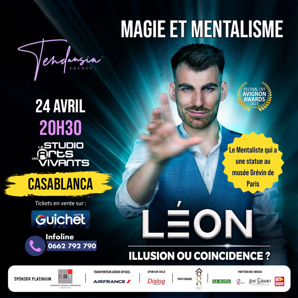 Affiche de "Léon - Illusion ou Coïncidence ?" à casablanca
