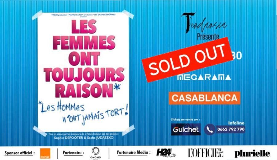 Affiche de "Les Femmes ont toujours raison..." à Casablanca