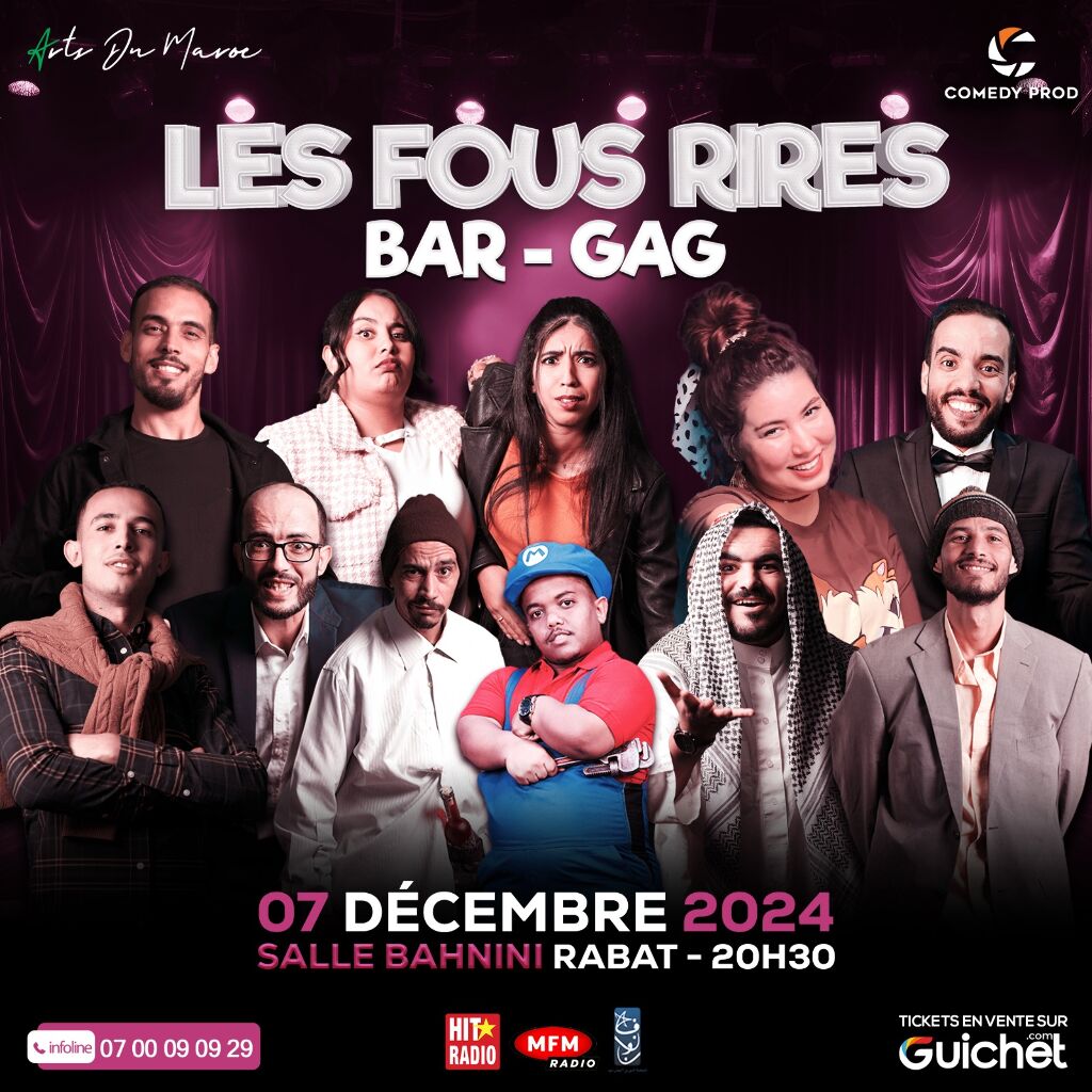 Affiche de les Fous Rires - BAR GAG à Rabat