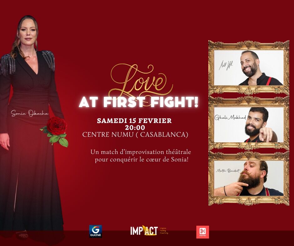 Affiche de Love at First Fight! – Match d'improvisation théâtrale