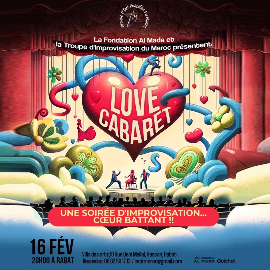 Affiche de Love Cabaret : Une Soirée d'Improvisation…Cœur Battant !!