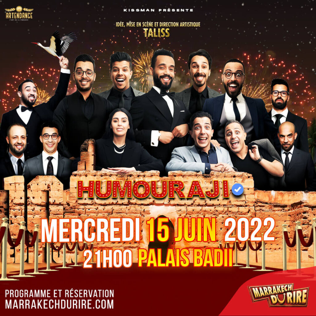 Affiche de Marrakech du Rire 2022 - Humouraji