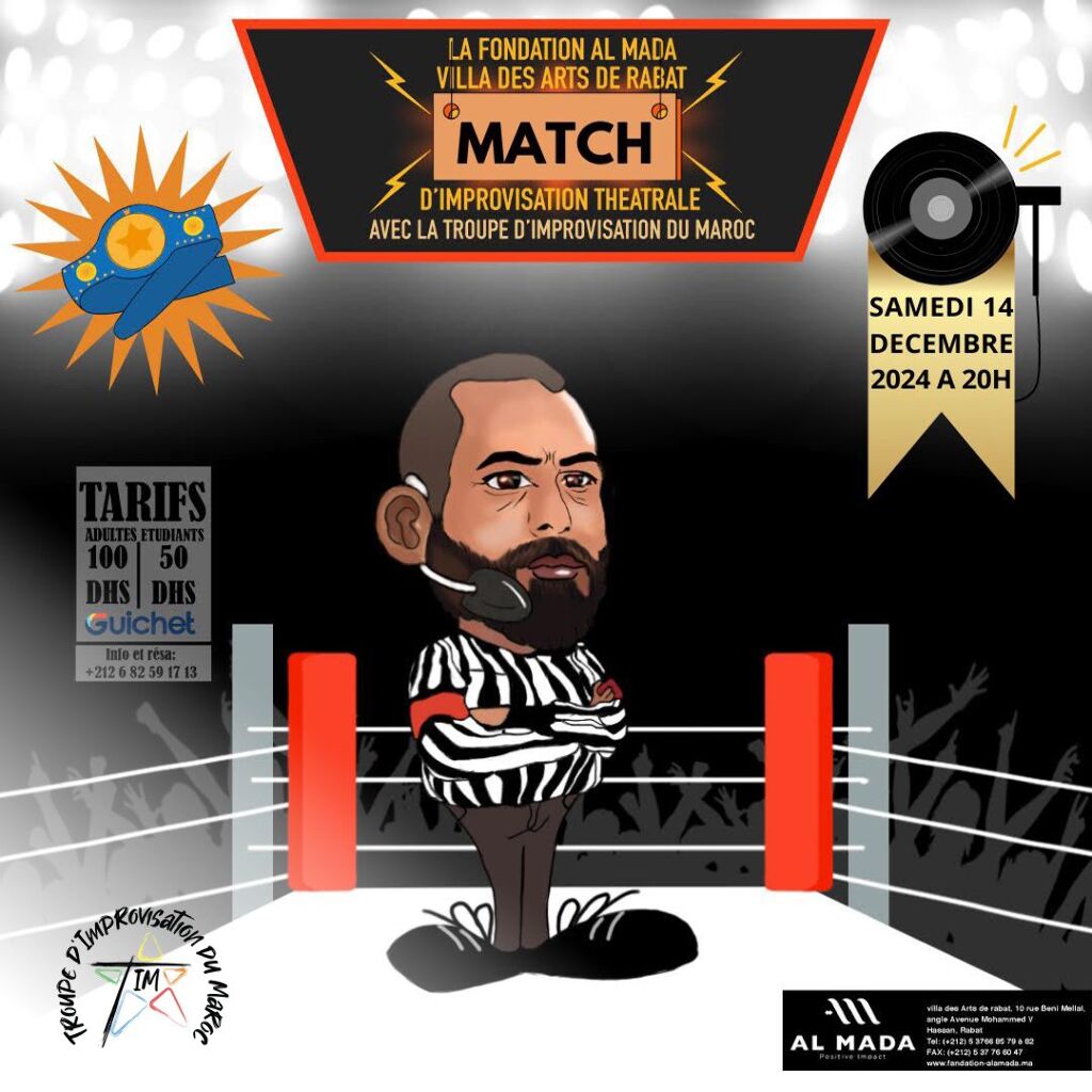 Affiche de Match d'Improvisation théâtrale TIM – Duel d'Humour et de Créativité
