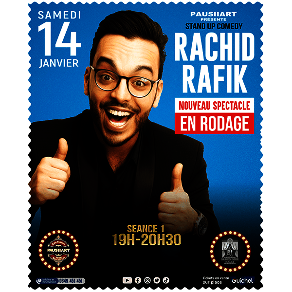 Affiche de Paus'Art : Rachid Rafik (Seance 1)