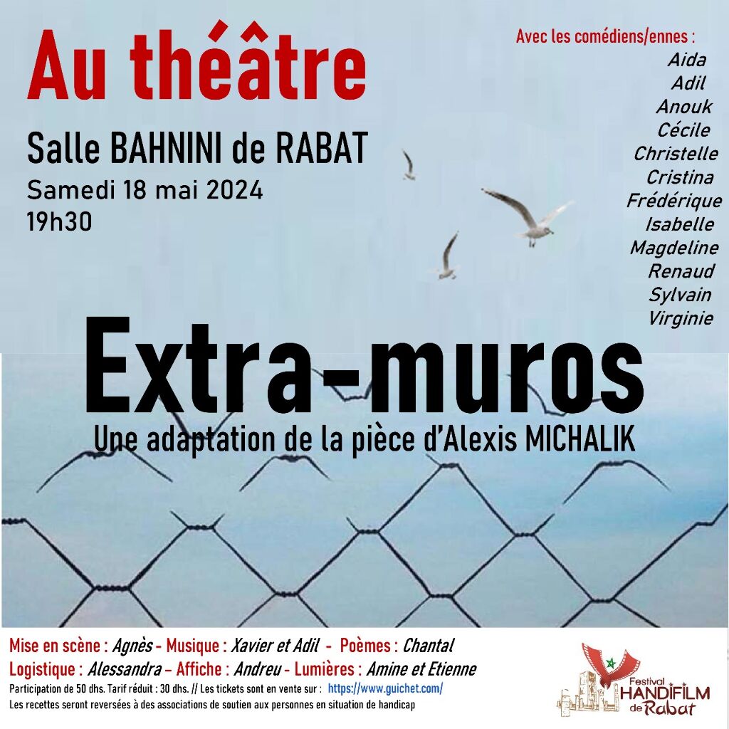 Affiche de Pièce de théâtre “Extra-Muros” - 18 Mai