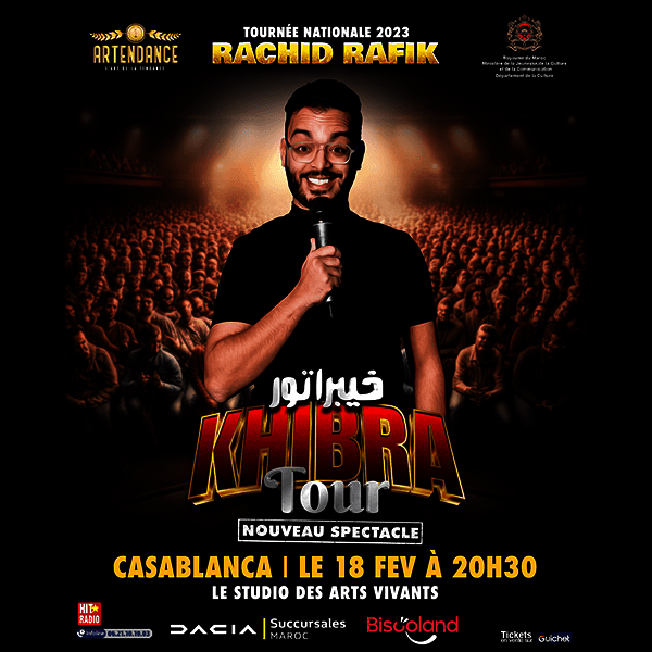 Affiche de Rachid Rafik "Khibra Tour" à Casablanca